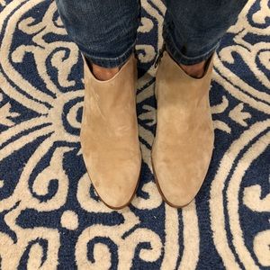 Jcrew suede booties sz 8 1/2 ex cond!!!!